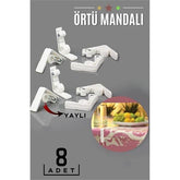 Takaz Global Yaylı Masa Örtüsü Mandalı 8 ADET